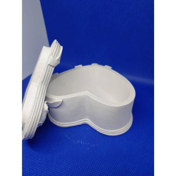 Raw Plaster Heart Trinket Box - Picture 8 of 12